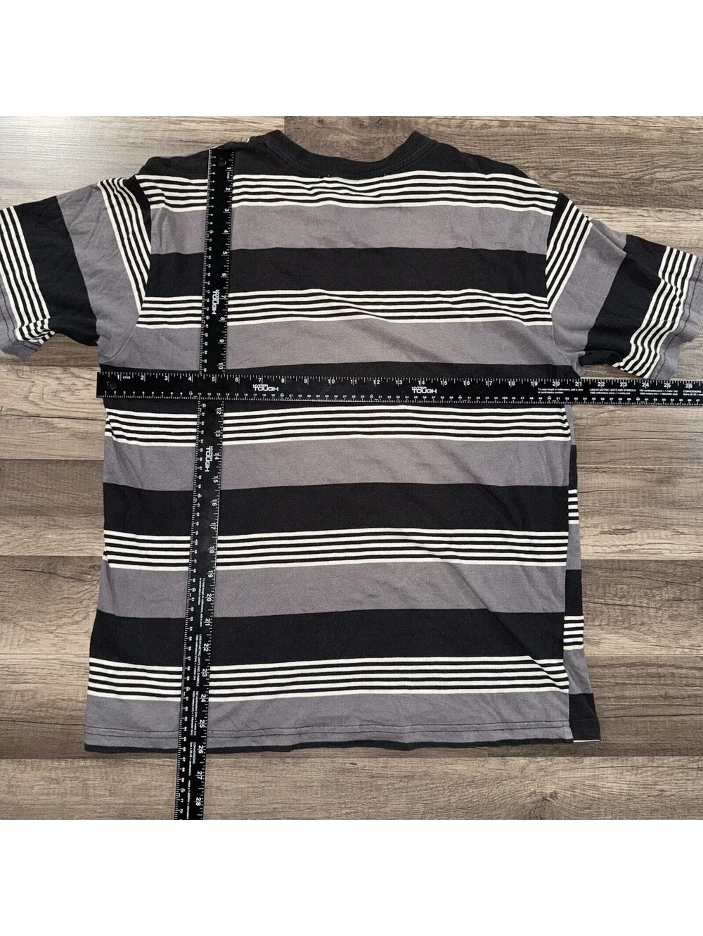 play boy pacsun shirt Stripe Black -grey -white Sz Medium